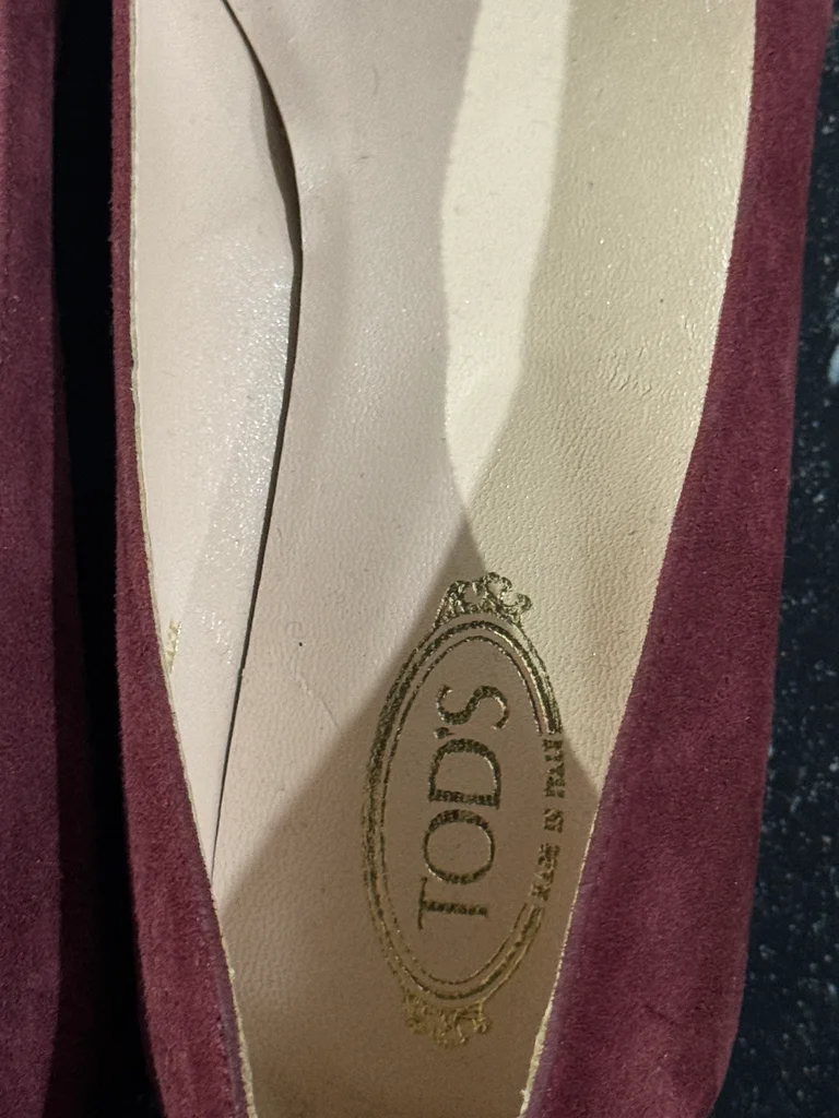 👠 Ballerines Tod’s en cuir bordeaux – élégance intemporelle ✨ – photo 9